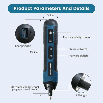 Rechargeable Cordless Electric Screwdriver Set