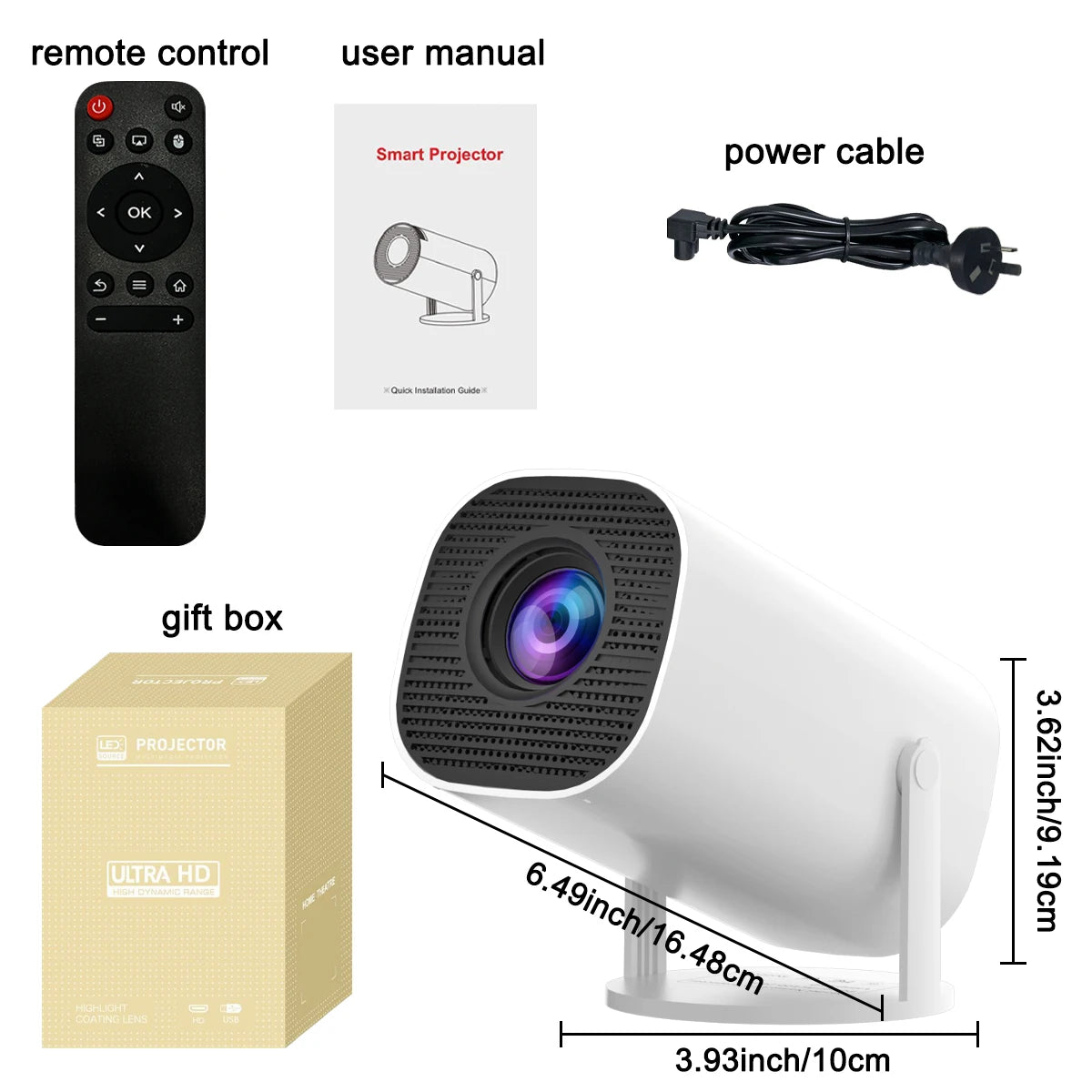 Smart Mini Projector with WiFi & Bluetooth