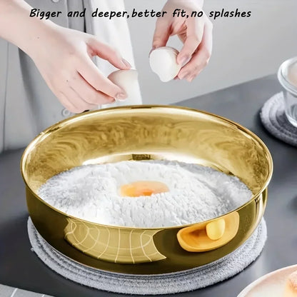 Large Capacity Stainless Steel Mixing Bowl