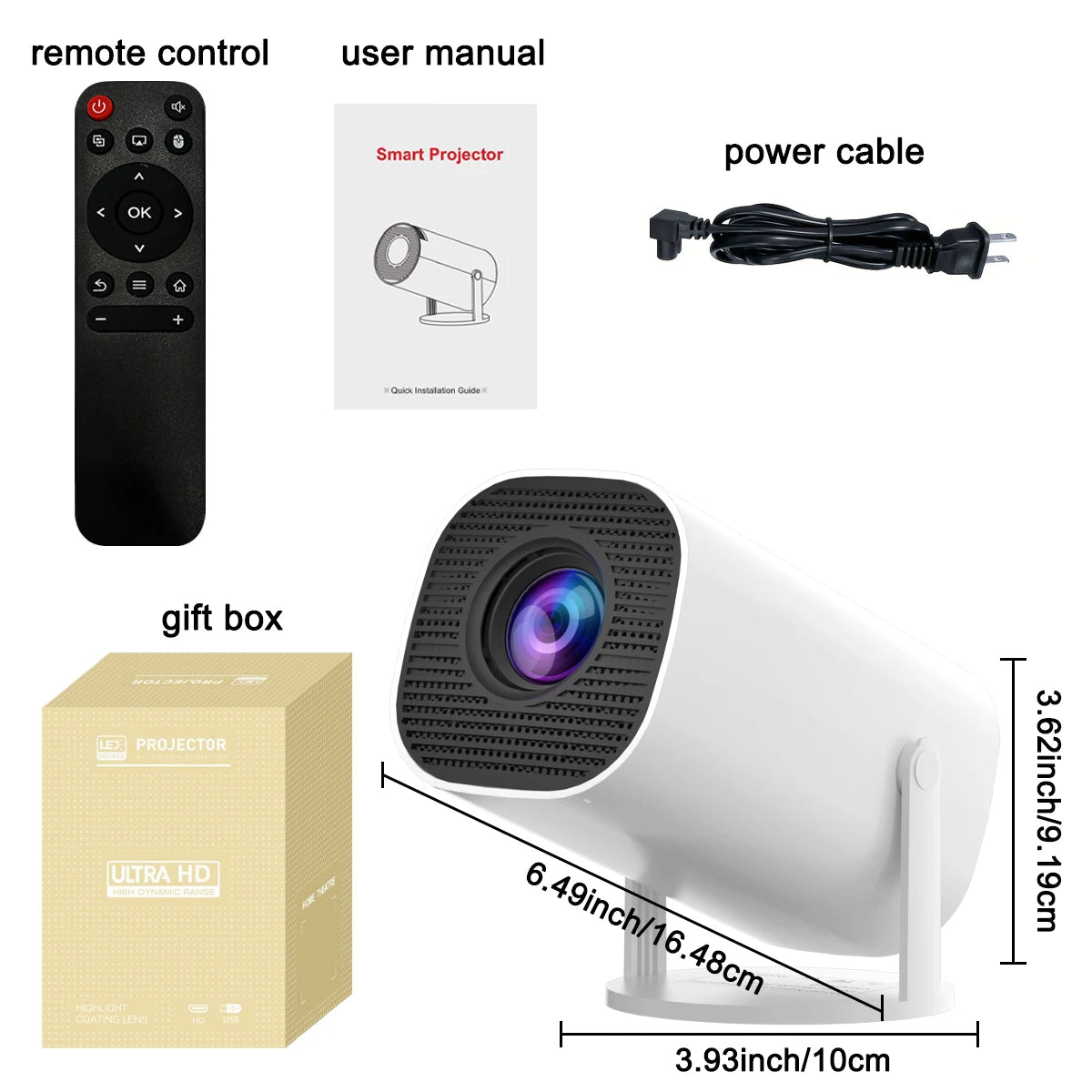 Smart Mini Projector with WiFi & Bluetooth