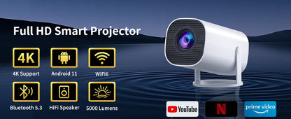 Smart Mini Projector with WiFi & Bluetooth