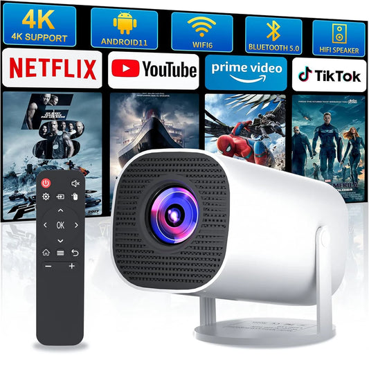 Smart Mini Projector with WiFi & Bluetooth