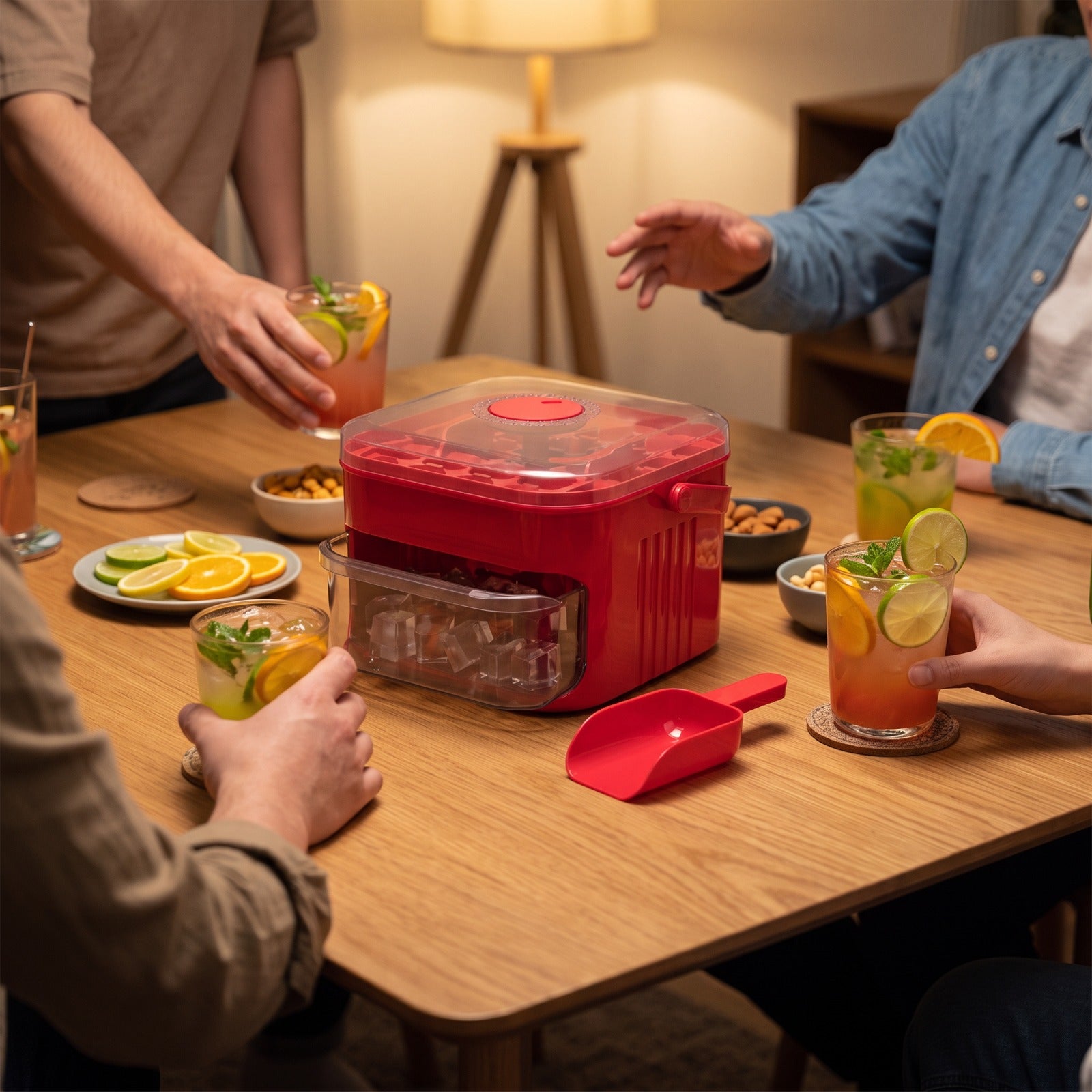 Red Coldpour And Mocktails With Friends