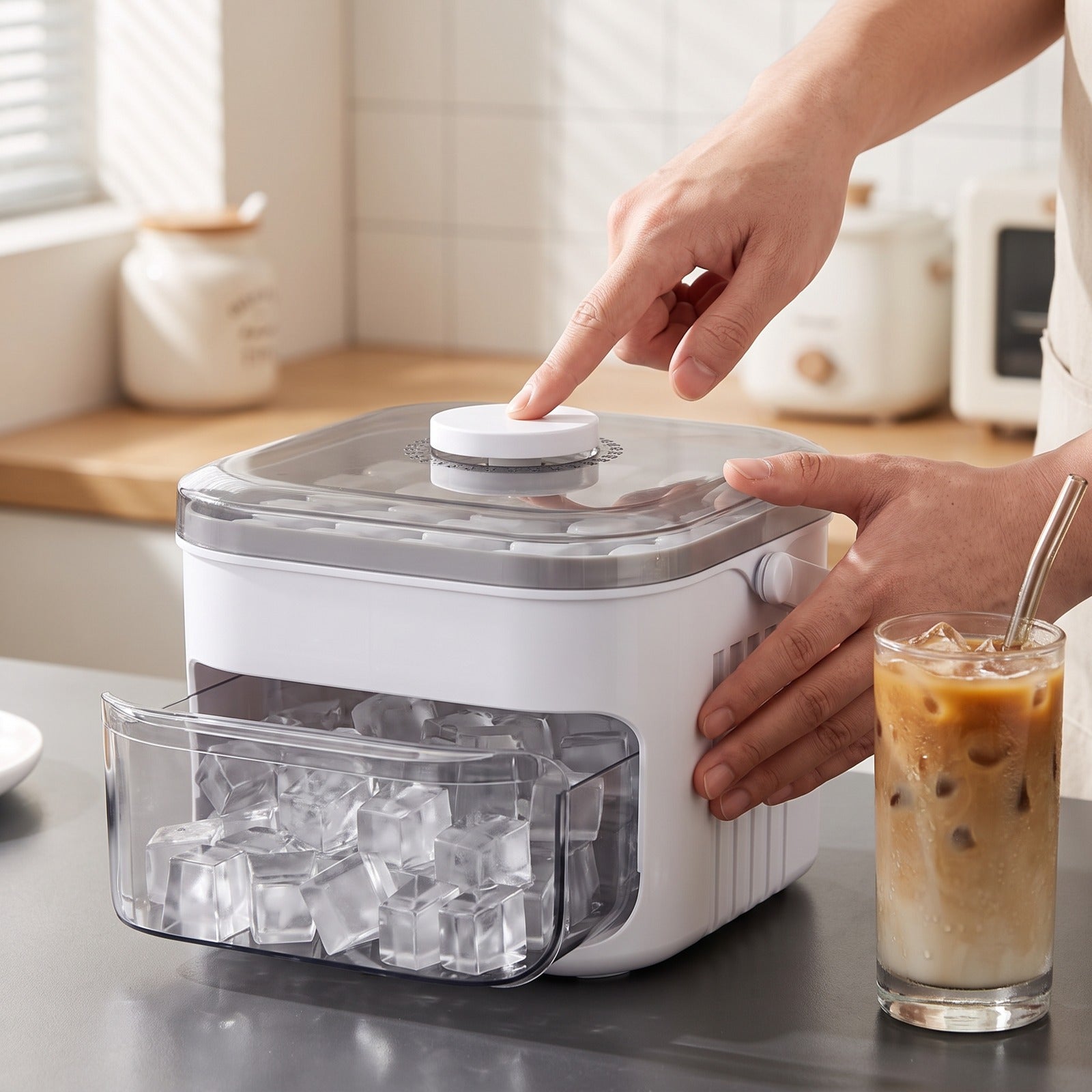 Pressing The White Coldpour Lid