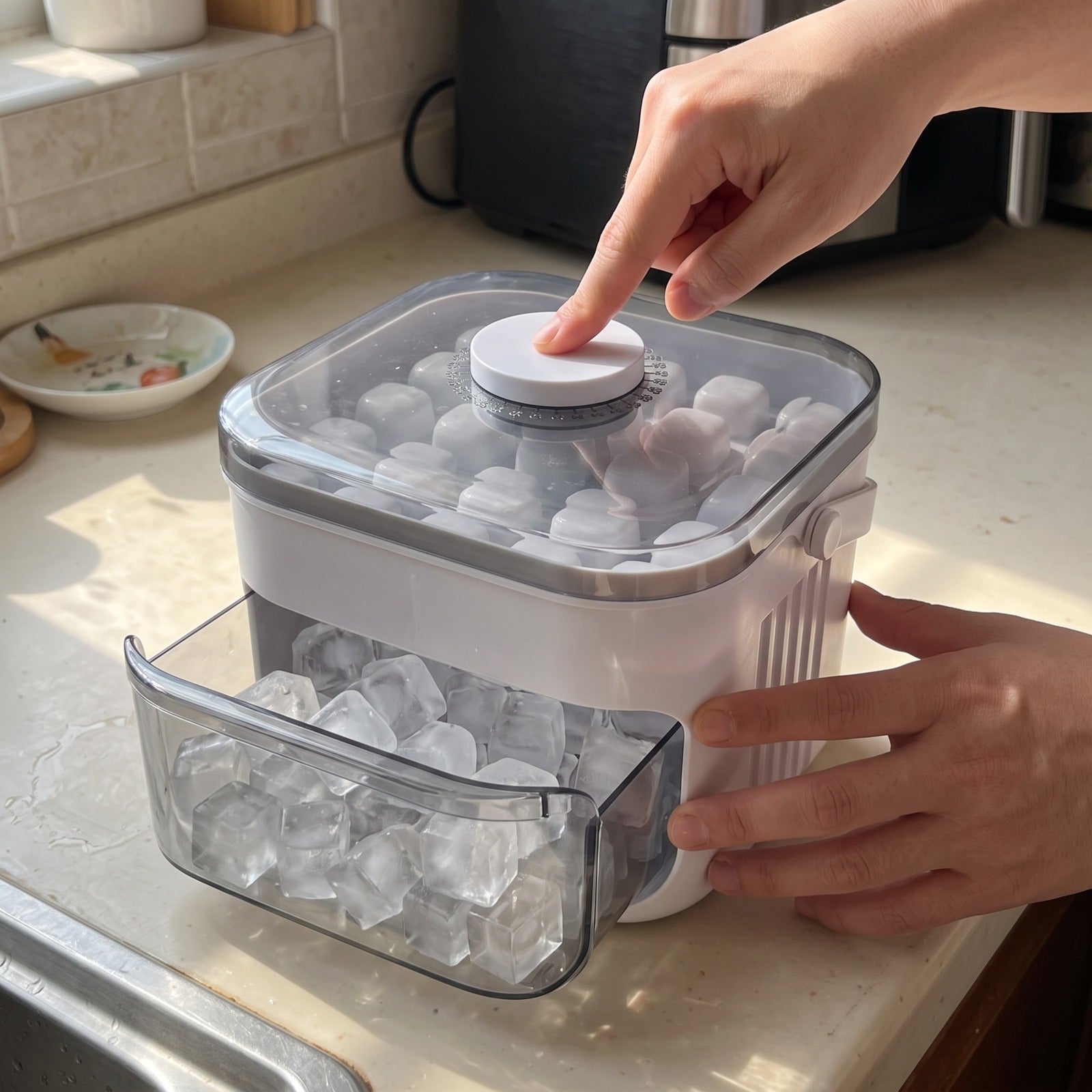 Coldpour ice maker with cold drinks at home, everyday scene 2