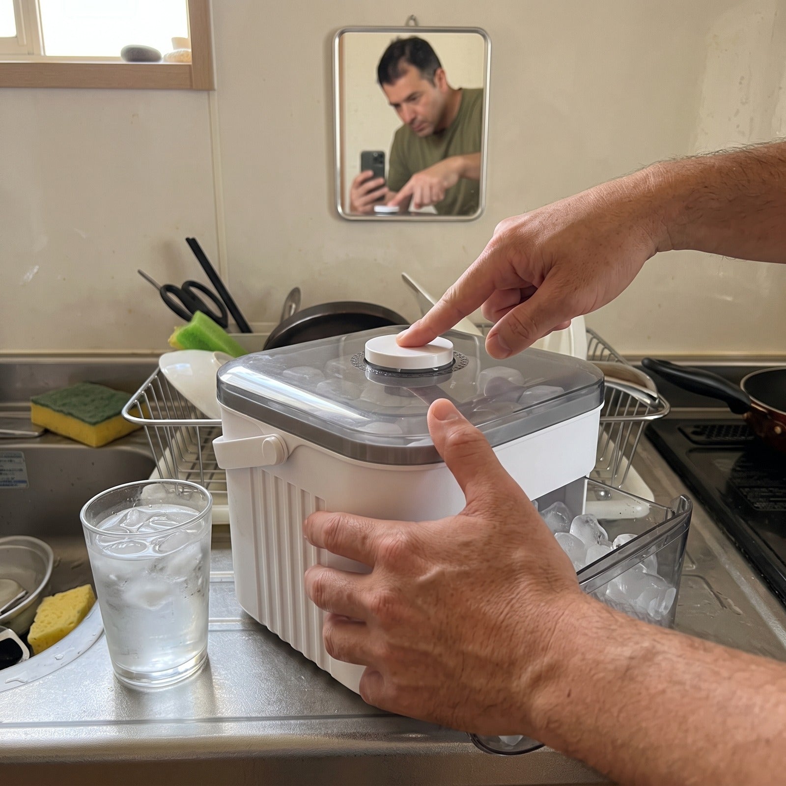 J. R. Pressing Coldpour In A Kitchen